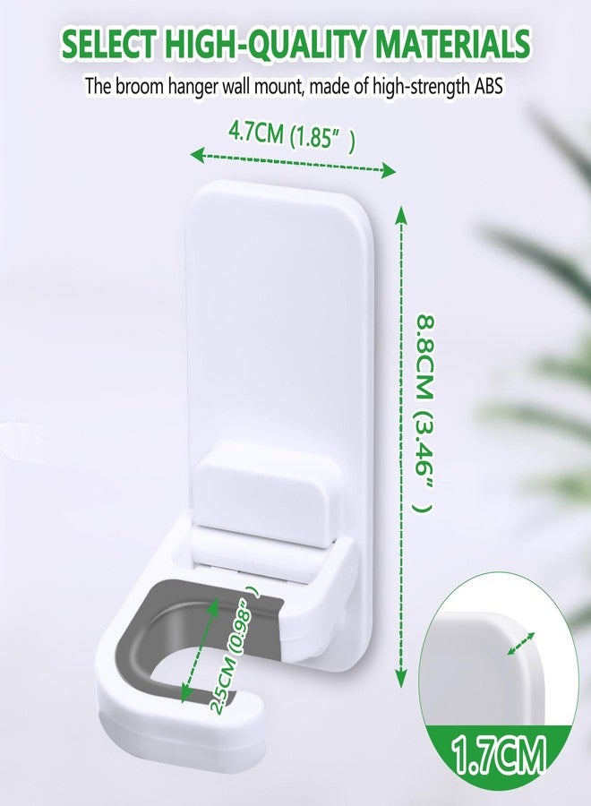 Tinkeep Broom Holder Mop Holder Broom & Mop Grippers Self Adhesive No Drilling Super Anti-Slip Broom and Dustpan Hanger Wall Mount Mops Rakes Holder 3 pcs - Image 2